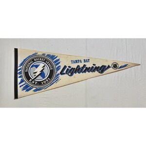 Vintage Tampa Bay Lightning NHL Pennant Est.‎ 1991 Team Logo hockey
